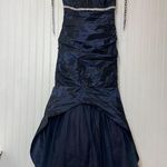 Pesavento Couture Black Ruffled Strapless Ruched Mermaid Dress Size S Photo 0