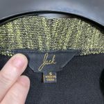 BB Dakota Jack Women’s Green & Black Faux Leather Patch Open Blazer - Size Small - Modern Photo 3