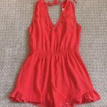 ASTR The Label Coral V-Neck Romper Photo 0