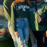 Gildan MSU Michigan State cropped sweatshirt  Photo 2