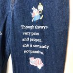 Disney Alice in Wonderland Printed Hi Waist Jeans Photo 3