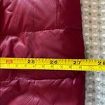 Women's Reversible Black and Maroon Quilted Hoodie Jacket Size XXL Photo 6