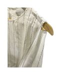 FATE. by LED White Black Striped Cold Shoulder Boho Blouse S Long Sleeved Photo 3