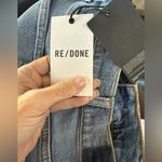 RE/DONE NWT  Distressed High Rise Ankle Crop Jeans Sz 26‎ Photo 4