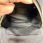 Coach Mini Charlie Pebbled Leather Backpack Black Photo 8