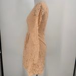 Bohme  Peach Long Sleeve Lace Dress Size Small Photo 2
