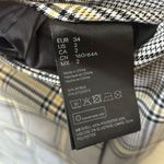 H&M  Divided Women’s Mini Plaid Yellow Black Skirt Size 2 Photo 3