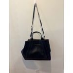 Valentino Milano Black Leather Tote Bag Rose Gold Hardware Photo 6
