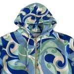 Hill House The Allie Zip Up Ocean Kaleidoscope Sweatshirt NWT Women’s Size Small Blue Photo 2