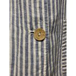 Tahari  100% Linen Striped‎ Blazer Women M Blue White Office Nautical Coastal Photo 3