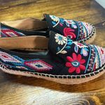 Johnny Was  Black Floral Embroidered Espadrilles Size 38 (Size 7.5) Photo 0