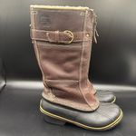 Sorel Women's Winter Fancy Tall II Boots Fleece Lined Rubber Soul Size 6.5 Photo 2