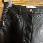 Wilfred Aritzia The Melina Pant Black Vegan Leather Pants Size 8 Photo 4