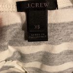 J.Crew Gray and White Faux Leather Scalloped Trim Tank Top Size XS Photo 3