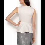 Elizabeth and James Yumi Keyhole Peplum Top.Ivory Photo 4