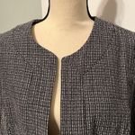 Cato Black White Open Cropped Suit Jacket Womens Size Large Office Work Business Photo 5