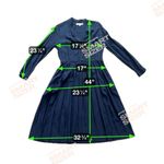 Uniqlo Blue Long Sleeve Dress Ines de la fressange Size M Photo 5