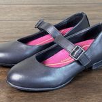 Munro  Size 8 M Black Leather MJ Flat Mary Jane Shoes Block Heel Photo 0