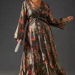 Anthropologie Caballero Deep V-Neck Maxi Dress Size XS. B-2 Photo 5