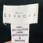 Bill Levkoff  Black Satin Halter Neck Cocktail Evening Formal Dress Size 8 Medium Photo 6