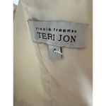 Rickie Freeman Teri Jon Silver Gray Floral Jacquard Applique Evening Gown Size 4 Photo 14