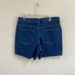 J.Crew  Mid Length High Rise Denim Shorts Size 30 Blue 100% Cotton Rigid Photo 1