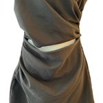 ZARA Midriff Cut Out Black Mini Spaghetti Strap Dress size L Sexy Party LBD Photo 4