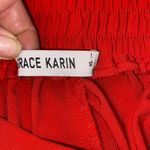 Grace Karin red paper bag dress pants w/ ties at the ankle Photo 5