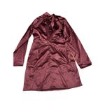 REVOLVE LOVERS Commense Satin Burgundy Mini Dress Small Wedding Guest NEW Red Photo 3