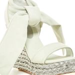 Donald J Pliner fabric ankle tie platform wedge Size 9 Photo 1