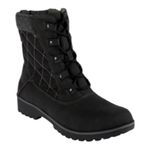 Jbu NEW!  Boots Women's Black Quilted Lace-Up Boots size 7.5 W Photo 1