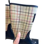 Coach Womens Blue & Beige Plaid Rain Boots Size 10B SKU 7770 Photo 7