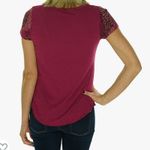Lucky Brand Shadow Paisley T-shirt Raspberry Sz Medium Photo 11