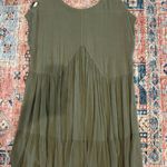 Dillard's Army green flowy dress  Photo 1
