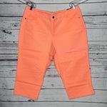 Lane Bryant NWT Size 20 Neon Pink Colored Denim 5 Pocket Jean Capris Photo 0
