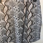 Endless Rose New Asymmetric Zip Front Snake Skin Print Mini Skirt Photo 4