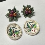 Lot Of 2 Christmas Holiday Vintage Photo 0