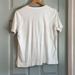 Jenny Buchanan Women's L White Embellished Embroidered Plunging Neckline Top Size L Photo 3