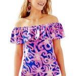 Lilly Pulitzer  Ikat Off The Sholder Top In La Fortuna Photo 0