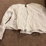 ZARA  small white blouse open back Photo 4