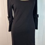 Bailey 44 Black 3/4 Length Button Cuff Sleeves Sheath Dress in Size M Photo 0