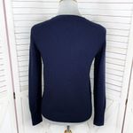 J.Crew  Aztec Fair‎ Isle Jacquard Stich Wool Sweater Blue XS Crewneck Pullover Photo 4