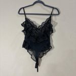 Midnight Hour  Lace Lingerie Bodysuit Sz M Womens Sexy Vacation Honeymoon Goth Photo 0