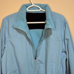 L.L.Bean Baby Blue Zip Up Rain Jacket Large Warm Winter Spring Photo 1