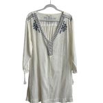 American Eagle  Outfitters White Embroidered Tunic Dress Flowy Beach Cover Up XL Photo 12