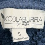 Koolaburra by Ugg  Plush hooded Cardigan Size S Blue Oversized Open Front Pockets Photo 6