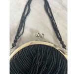 Vintage Black Draped Beaded Minaudière Mini Bag Photo 4