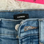 EXPRESS  High Waisted Ripped Skinny Jeans Frayed Hem Light Wash‎ Size 22 Photo 7