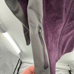 Eddie Bauer  Textured Fleece Softshell Hooded Jacket Women's M Plum Purple Zip Photo 1