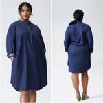 Universal Standard  || Hannah Denim Shirt Dress Dark Indigo medium 18/20 NWT Photo 6